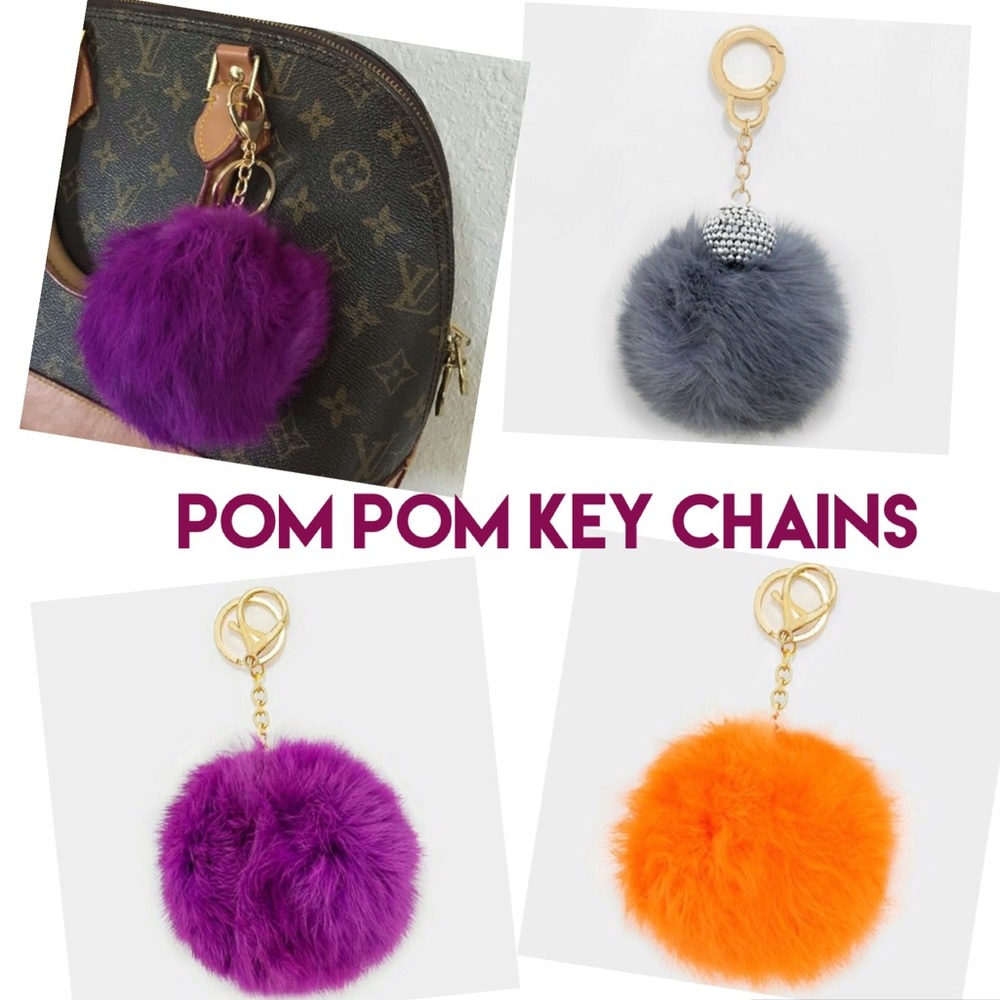 Pom Pom Faux Fur Charms
